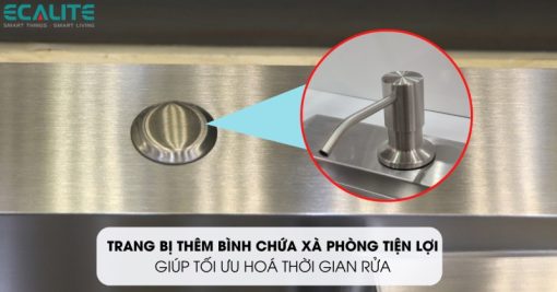 Chậu rửa chén Inox 2 hộc Ecalite ESD-11650HS