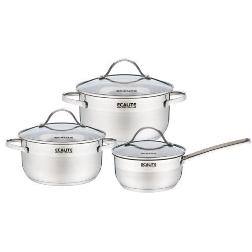 Bộ nồi inox 3 đáy Ecalite RW-3006SS - 1