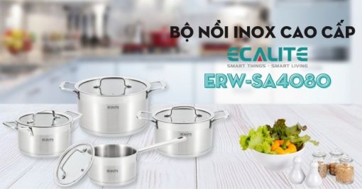 Bộ nồi inox 8 món cao cấp Ecalite ERW-SA4080 - 3