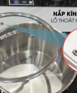 Bộ nồi inox 8 món cao cấp Ecalite ERW-SA4080