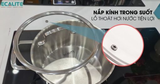 Bộ nồi inox 8 món cao cấp Ecalite ERW-SA4080