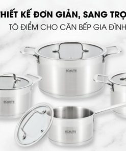Bộ nồi inox 8 món cao cấp Ecalite ERW-SA4080