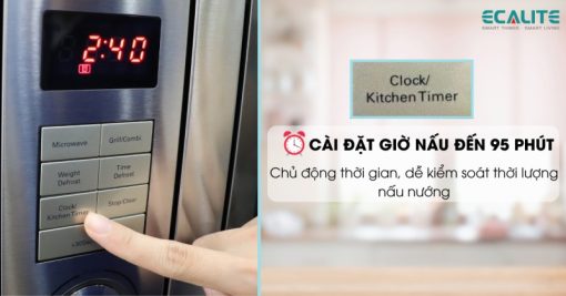 Lò vi sóng âm tủ Ecalite EMW-2560JS 25l - 11