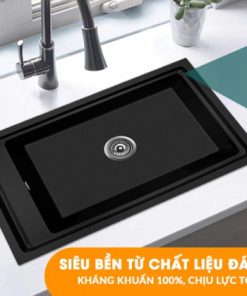 Chậu rửa chén đá Granite Nano 1 hộc lớn Ecalite EGS-6004.7948B - 13 Chậu rửa chén đá Granite Nano 1 hộc lớn Ecalite EGS-6004.7948B - 12