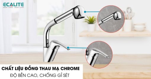 Vòi rửa chén nóng lạnh Ecalite EF-H013C