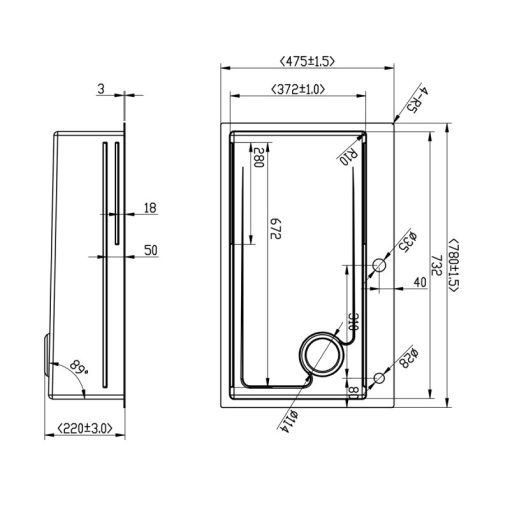 Chậu rửa chén Inox - 1 hộc Ecalite ES-N17845HS