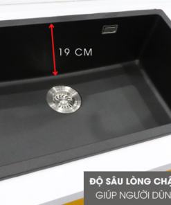 Chậu rửa đá Granite 1 hộc lớn Ecalite EGS-6001.7545B - 13 Chậu rửa đá Granite 1 hộc lớn Ecalite EGS-6001.7545B