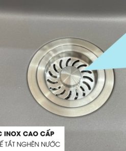 Chậu rửa chén đá Granite 1 hộc lớn Ecalite EGS-6006.8651LG