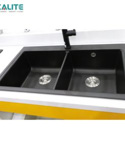 Chậu rửa chén đá Granite 2 hộc Ecalite EGS-6006.8651B - 11 Chậu rửa chén đá Granite 2 hộc Ecalite EGS-6006.8651B - 10