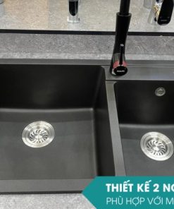 Chậu rửa chén đá Granite 2 hộc Ecalite EGS-6005.28648HB - 9 Chậu rửa chén đá Granite 2 hộc Ecalite EGS-6005.28648HB