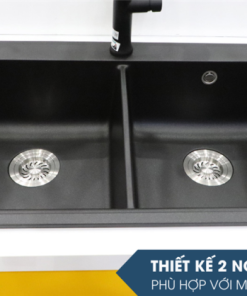 Chậu rửa chén đá Granite 2 hộc Ecalite EGS-6006.8651B - 9 Chậu rửa chén đá Granite 1 hộc lớn Ecalite EGS-6006.8651B