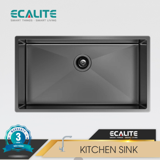Chậu rửa chén Inox Ecalite ESL-7845OVD - 1