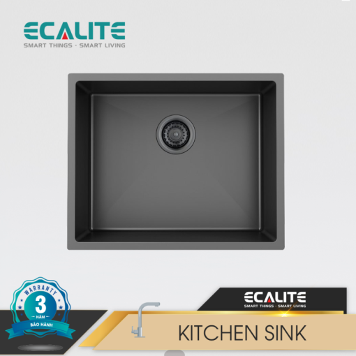 Chậu rửa chén Inox - 1 hộc Ecalite ESL-5843PVD