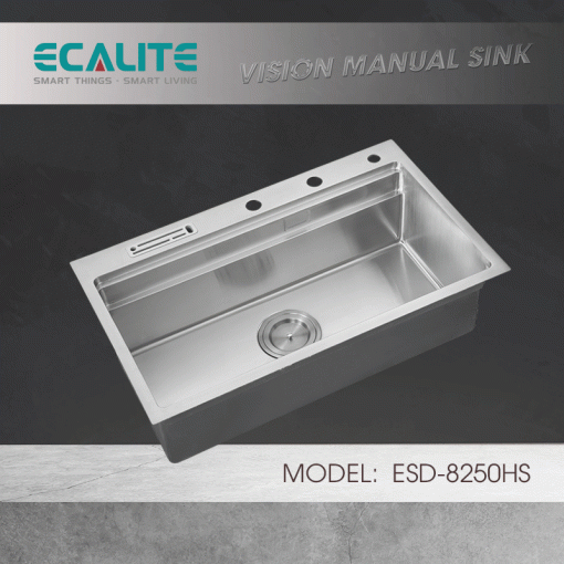 Chậu rửa chén Inox Ecalite ESD-8250HS - 1