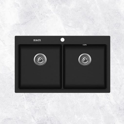 Chậu rửa chén đá Granite 1 hộc lớn Ecalite EGS-6006.8651B