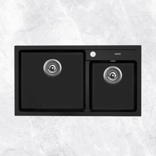 Chậu rửa chén đá Granite 2 hộc Ecalite EGS-6005.28648HB - 1