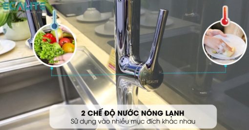 Vòi rửa chén nóng lạnh Ecalite EF-K541C - 5