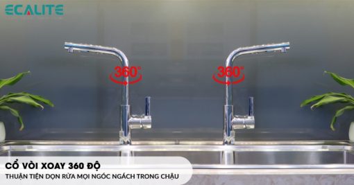 Vòi rửa chén nóng lạnh Ecalite EF-H018C - 5
