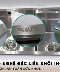 Chậu rửa chén Inox 2 hộc Ecalite ESD-8248HS