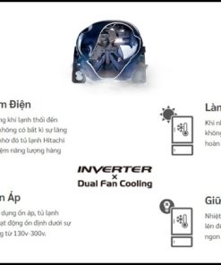 Tủ Lạnh Hitachi Inverter 590 Lít R-M800PGV0 GBK - 24 Tủ Lạnh Hitachi Inverter 590 Lít R-M800PGV0 GBK - 23