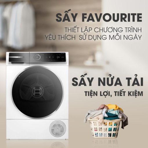 Máy Sấy Quần Áo BOSCH WQB245B0SG 9Kg - 17