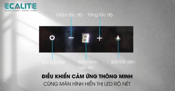 Máy hút mùi áp tường Ecalite EH-GT700T - 8