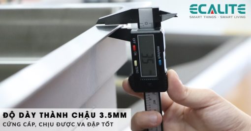 Chậu rửa chén Inox 2 hộc Ecalite ESD-8248HS