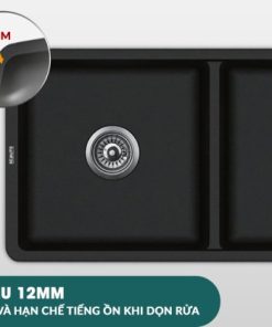 Chậu rửa chén đá Granite 2 hộc lớn Ecalite EGS-7008.8045B - 11