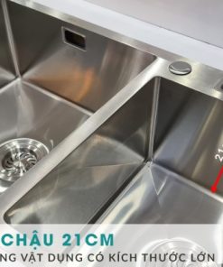 Chậu rửa chén Inox 2 hộc Ecalite ESD-8245HC - 19 Chậu rửa chén Inox 2 hộc Ecalite ESD-8245HC