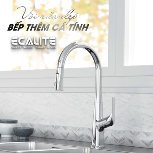 Vòi rửa chén nóng lạnh Ecalite EF-K569C - 3