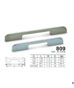 Tay nắm nhôm Euronox ENH16.256 - 7 Tay nắm nhôm Euronox ENH16.128