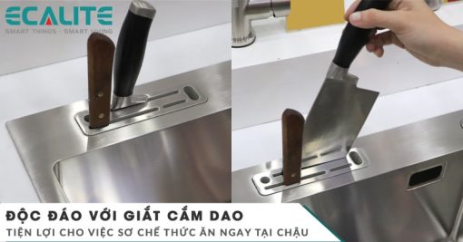 Chậu rửa chén Inox Ecalite ESD-8245HA