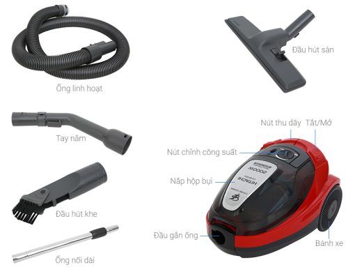 Máy hút bụi dạng hộp Hitachi CV-SF20V - 3