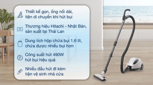Máy hút bụi dạng hộp Hitachi CV-SU22V - 17