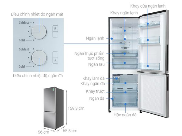 Tủ lạnh Hitachi Inverter 275 lít R-B330PGV8 BSL - 3