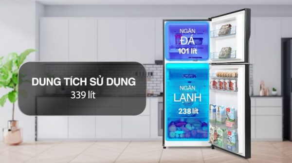Tủ Lạnh Hitachi Inverter 339 Lít R-FVX450PGV9 GBK - 19