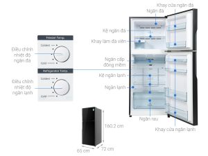 Tủ Lạnh Hitachi Inverter 339 Lít R-FVX450PGV9 GBK - 23