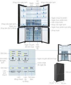 Tủ Lạnh Hitachi Inverter 569 Lít R-WB640PGV1 GMG - 34 Tủ Lạnh Hitachi Inverter 569 Lít R-WB640PGV1 GMG - 33