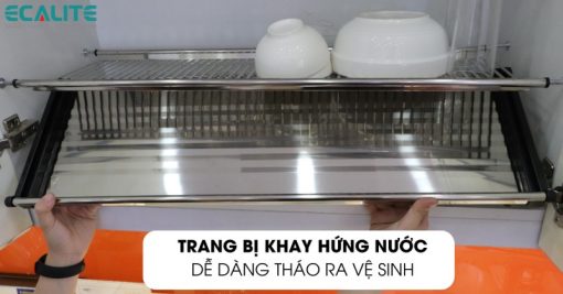 Kệ chén cố định tủ trên Ecalite EL-BV80H