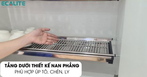 Kệ chén cố định tủ trên Ecalite EL-BV80H