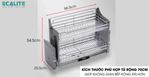 Kệ chén di động tủ trên Ecalite EL-BL70SS