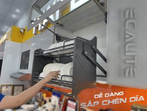 Kệ chén di động tủ trên nan oval Ecalite EL-N4117G