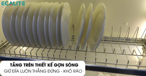 Kệ chén cố định tủ trên Ecalite EL-BR70S