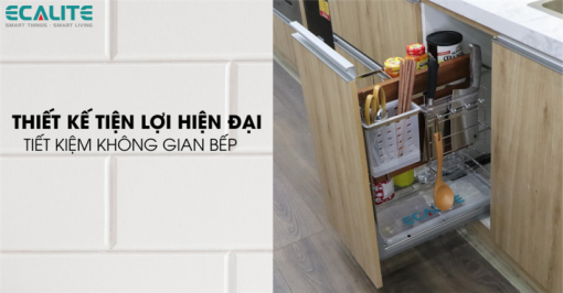 Kệ đựng gia vị, muỗng đũa, chai lọ Ecalite EL-GS300
