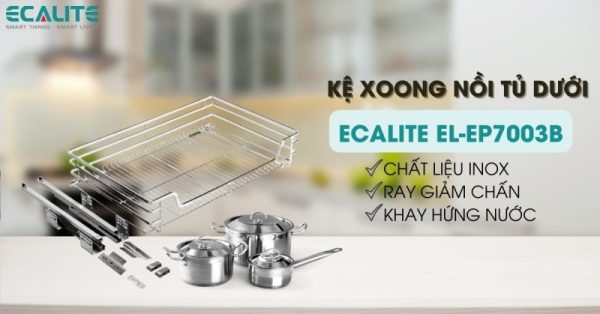 Kệ xoong nồi tủ dưới Ecalite EL-EP6003B