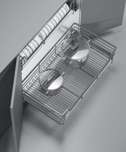 Kệ xoong nồi tủ dưới nan dẹt Ecalite ELA-N3056G