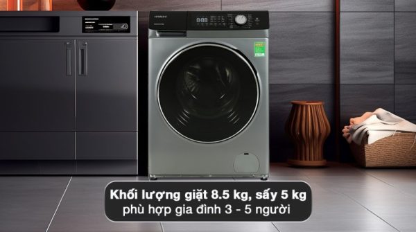 Máy giặt sấy Hitachi Inverter giặt 8.5 kg - sấy 5 kg BD-D852HVOS - 15