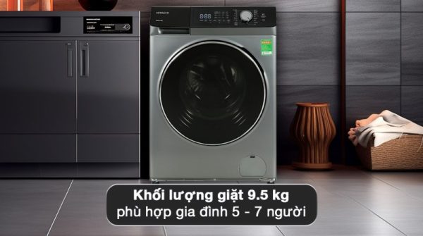 Máy giặt Hitachi Inverter 9.5 kg BD-954HVOS - 13