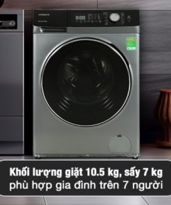 Máy giặt sấy Hitachi Inverter giặt 10.5 kg - sấy 7 kg BD-D1054HVOS - 36 Máy giặt sấy Hitachi Inverter giặt 10.5 kg - sấy 7 kg BD-D1054HVOS - 35