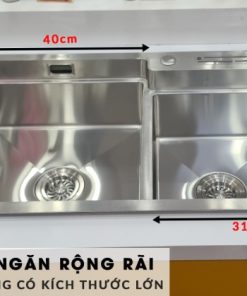 Chậu rửa chén Inox 2 hộc Ecalite ESD-8248HS